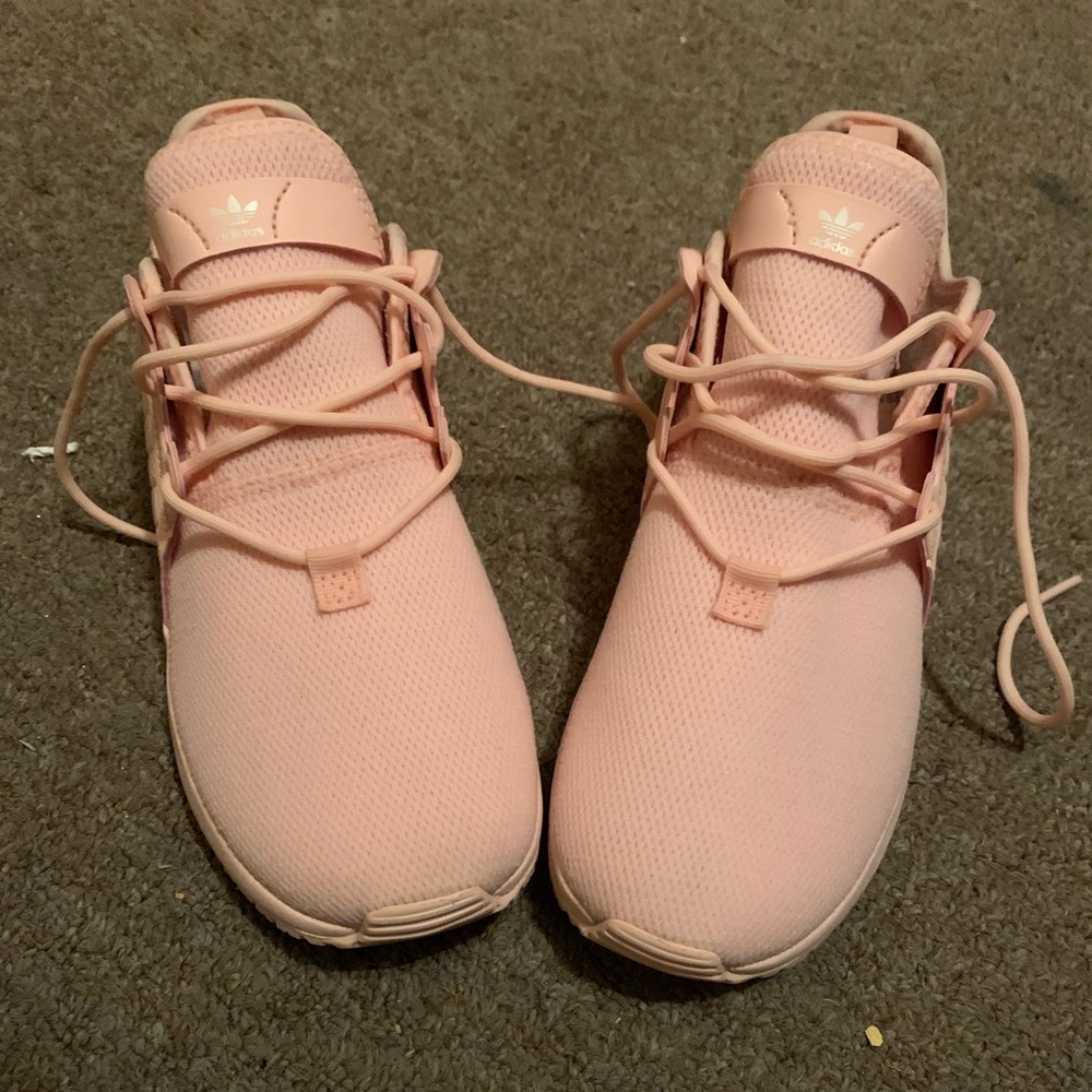 Pink adidas shoes